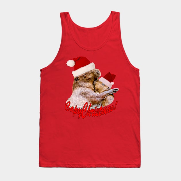 CapyChristmas Tank Top by dalyndigaital2@gmail.com